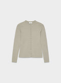 Aritzia Shelly Cardigan - Wonder Yarn-Essential Colours — Heather Nomad Taupe