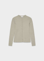 Aritzia Shelly Cardigan - Wonder Yarn-Essential Colours — Heather Nomad Taupe