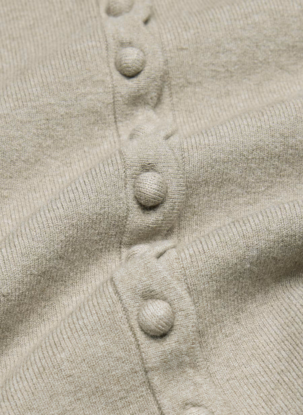 Aritzia Shelly Cardigan - Wonder Yarn-Essential Colours — Heather Nomad Taupe