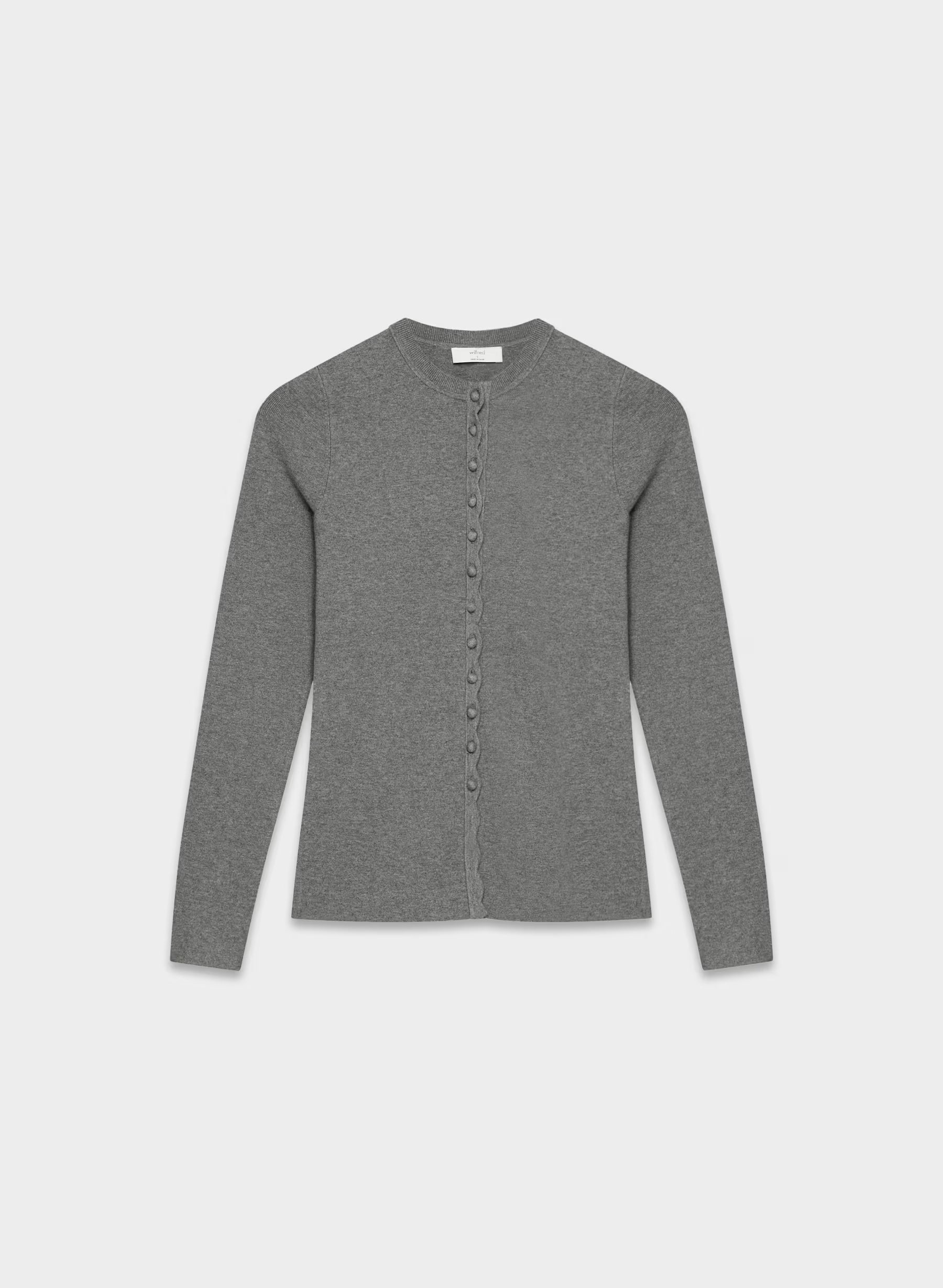 Aritzia Shelly Cardigan - Wonder Yarn-Limited Edition — Heather Dark Grey