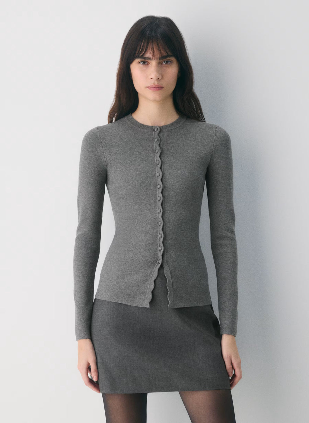 Aritzia Shelly Cardigan - Wonder Yarn-Limited Edition — Heather Dark Grey