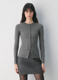 Aritzia Shelly Cardigan - Wonder Yarn-Limited Edition — Heather Dark Grey