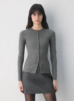 Aritzia Shelly Cardigan - Wonder Yarn-Limited Edition — Heather Dark Grey