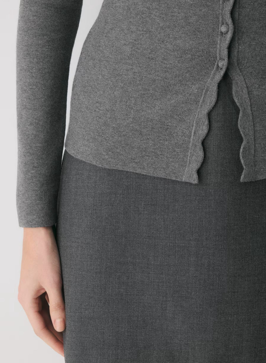 Aritzia Shelly Cardigan - Wonder Yarn-Limited Edition — Heather Dark Grey