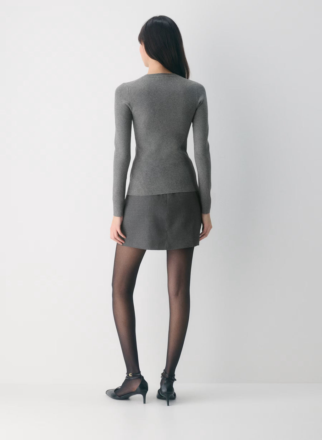Aritzia Shelly Cardigan - Wonder Yarn-Limited Edition — Heather Dark Grey
