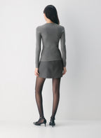Aritzia Shelly Cardigan - Wonder Yarn-Limited Edition — Heather Dark Grey