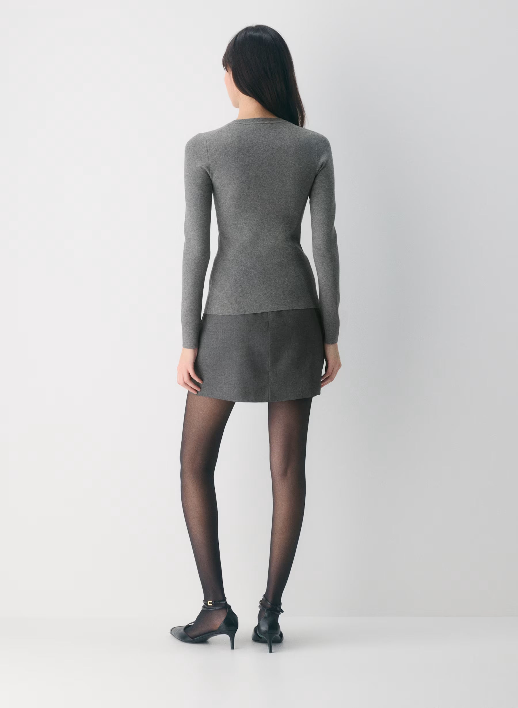 Aritzia Shelly Cardigan - Wonder Yarn-Limited Edition — Heather Dark Grey