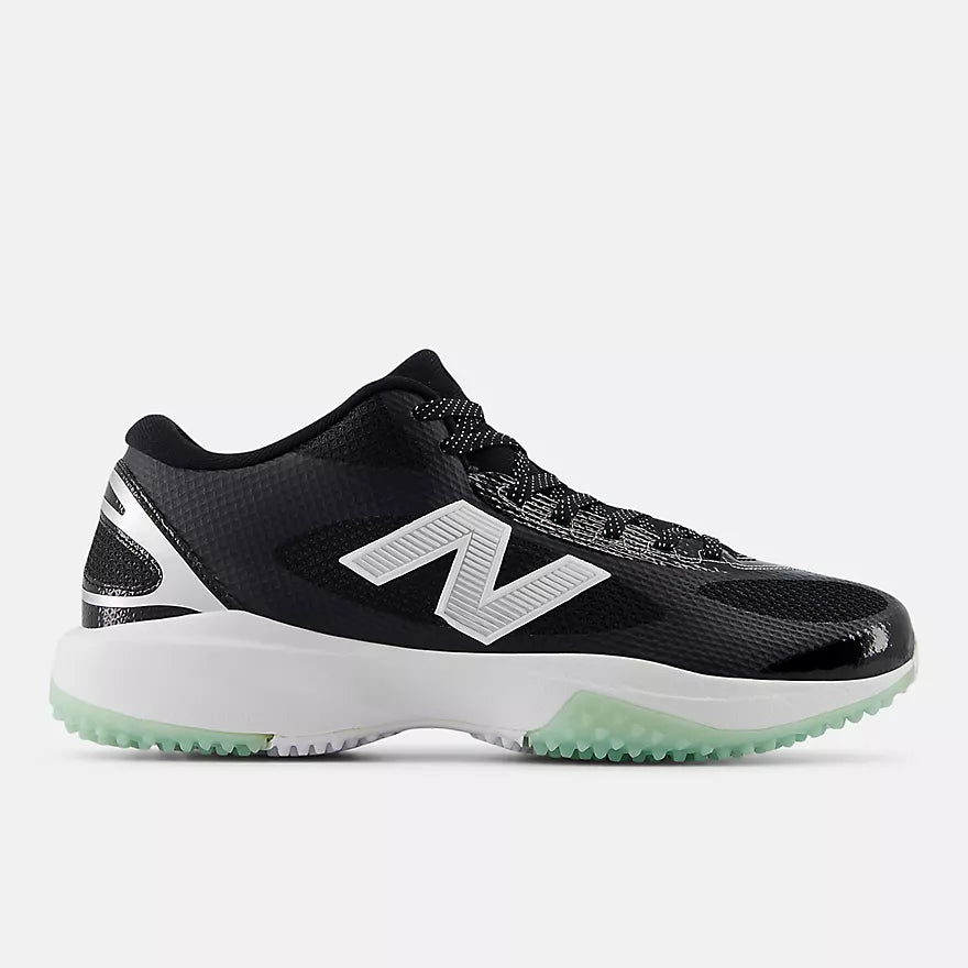 New Balance FreezeLX v5 Turf  -  BLACK with NB WHITE and Silver Metallic -  FREEZTB5