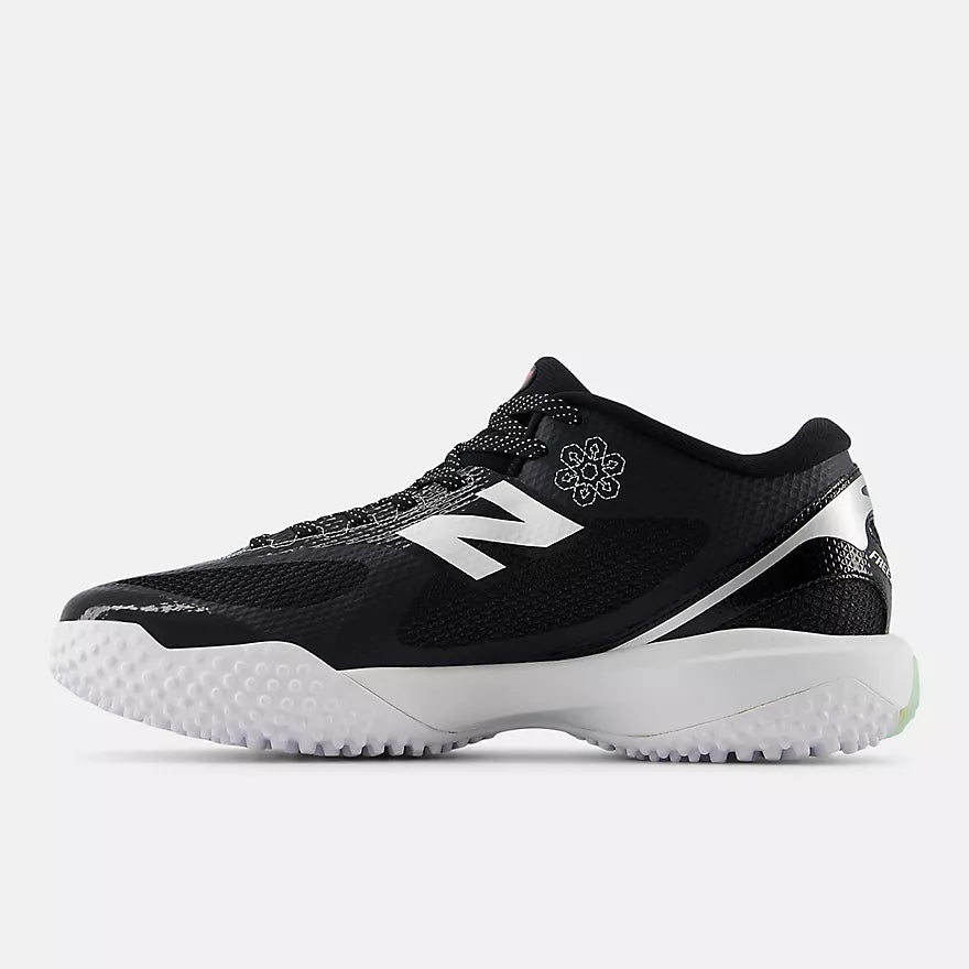 New Balance FreezeLX v5 Turf  -  BLACK with NB WHITE and Silver Metallic -  FREEZTB5