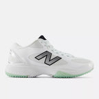 New Balance FreezeLX v5 Turf  -  NB WHITE with BLACK and Silver Metallic -  FREEZTW5