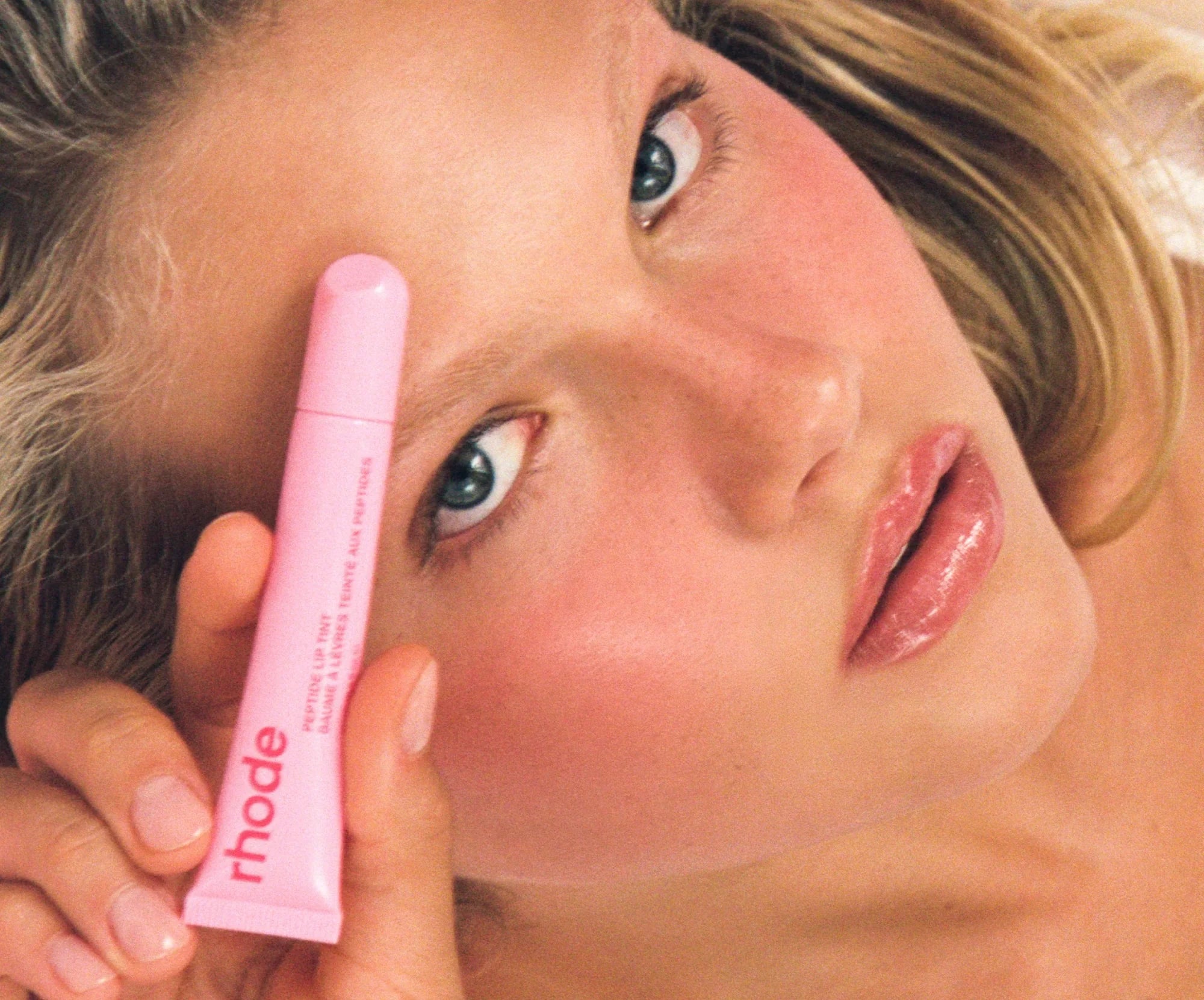 Rhode Peptide Lip Tint  -   jelly bean -  shimmery sheer pink