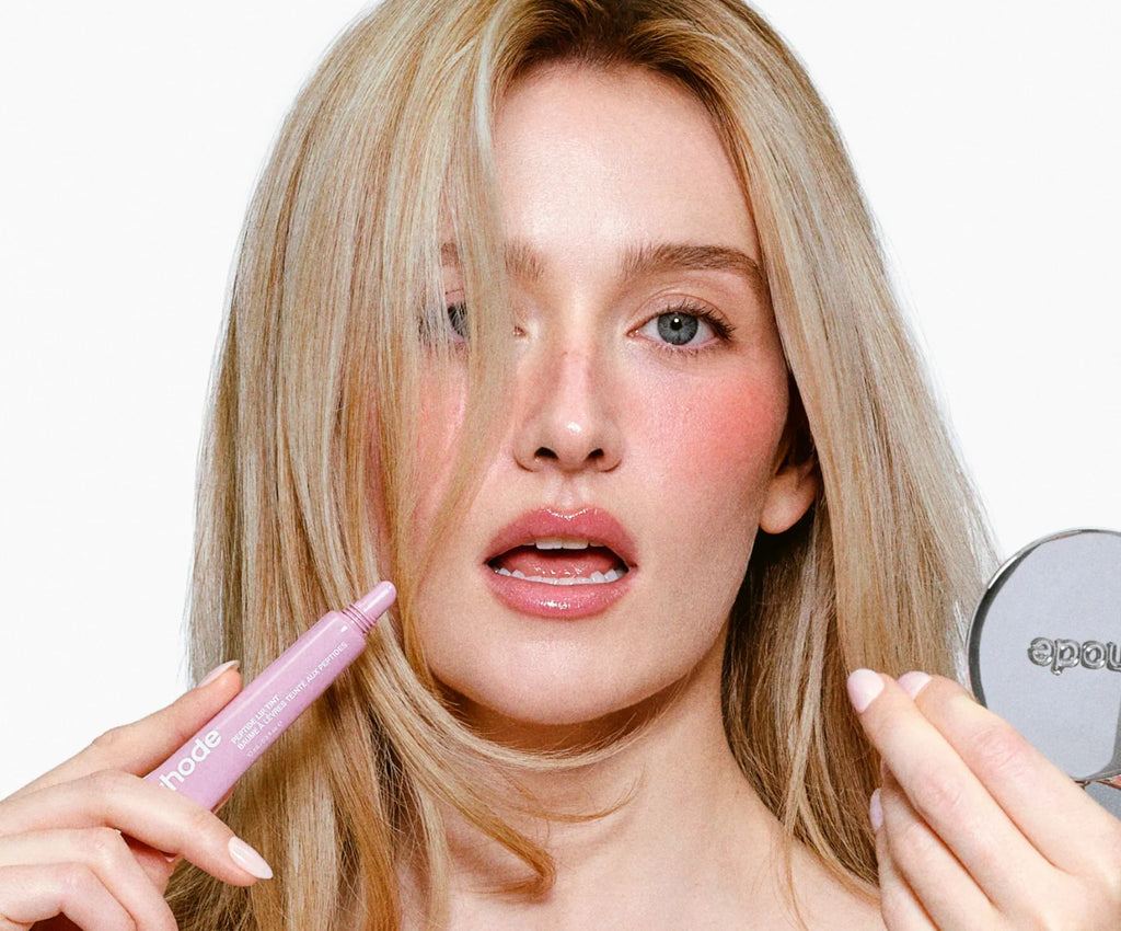 Rhode Peptide Lip Tint  -  pretzel -  shimmery warm mauve
