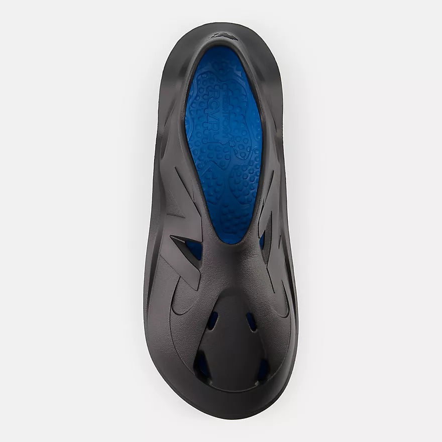New Balance Fresh Foam X RCVRY  -  BLACK with SPICE BLUE  -  RCVRYEBK