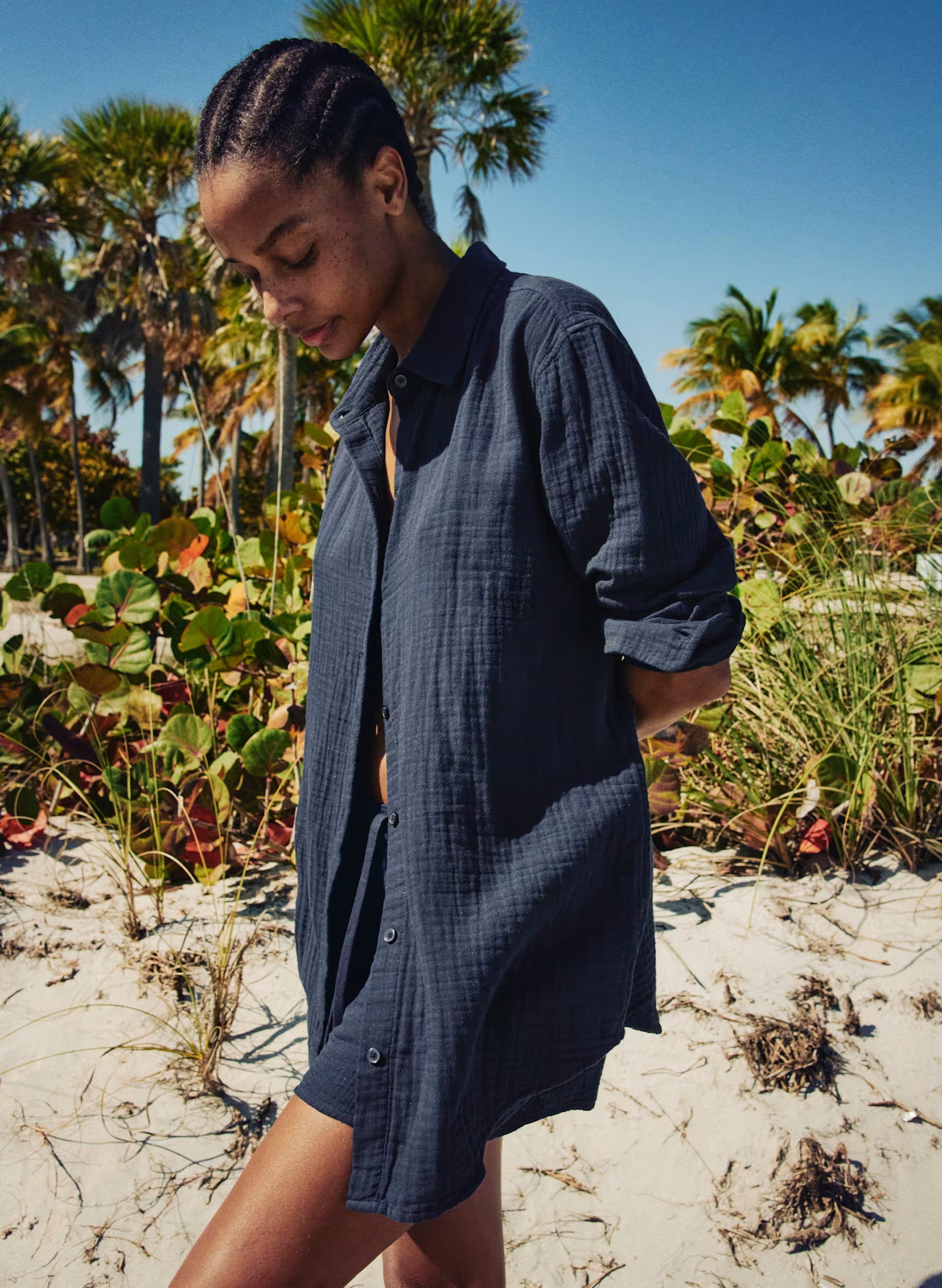 Aritzia AirPlush Cotton™ Sail Shirt -Admiral
