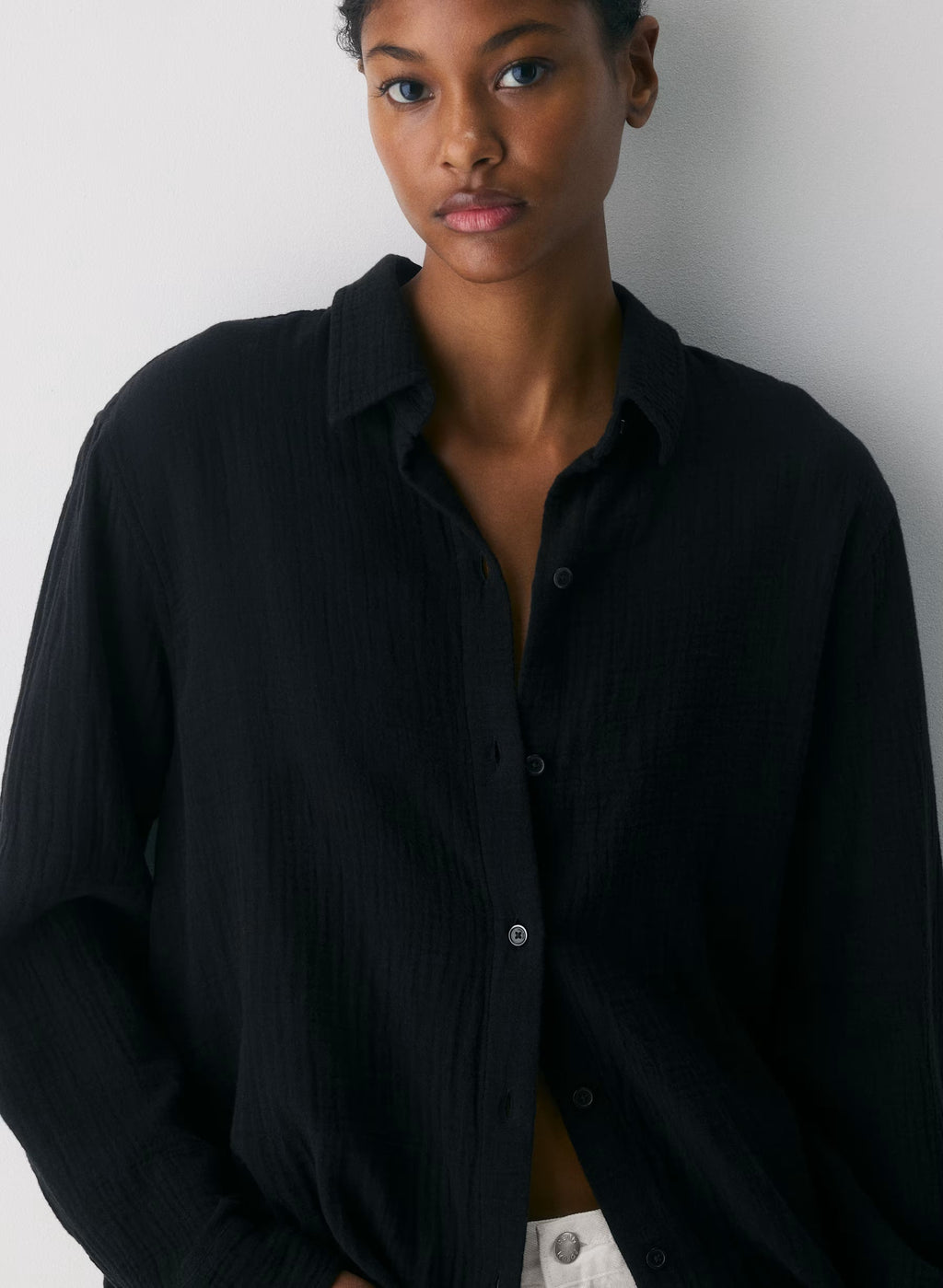 Aritzia AirPlush Cotton™ Sail Shirt - Black
