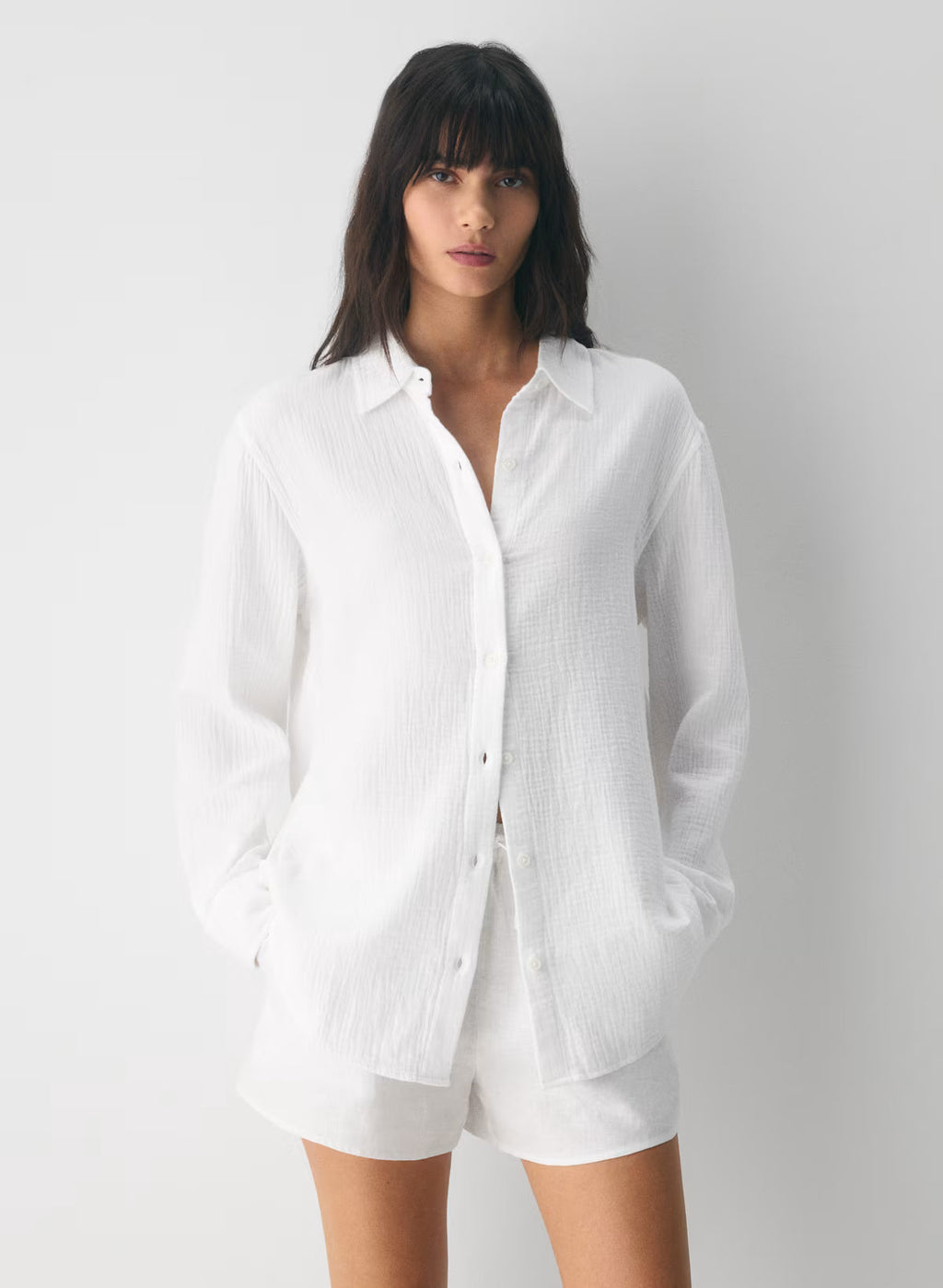 Aritzia AirPlush Cotton™ Sail Shirt - White