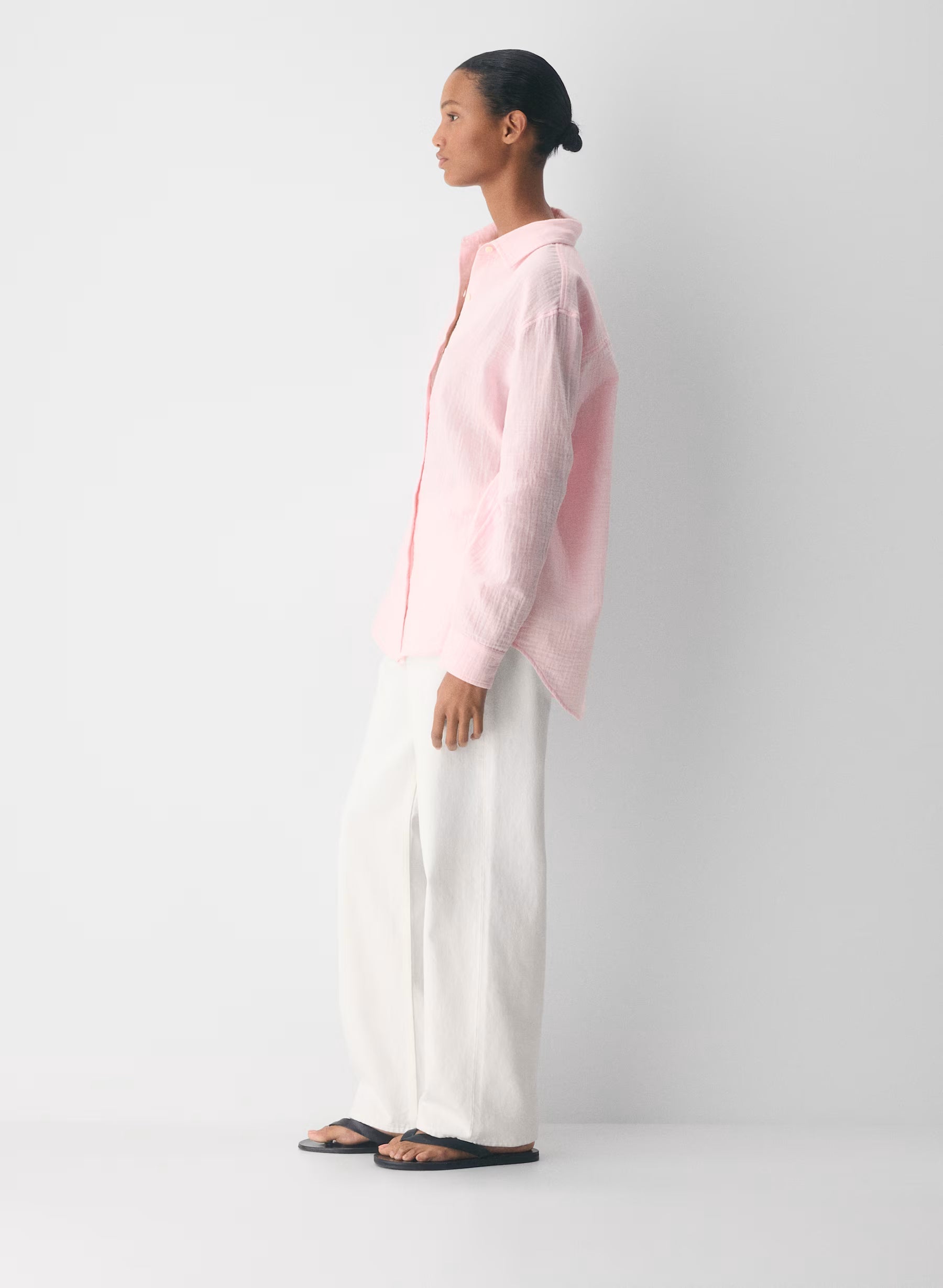 Aritzia AirPlush Cotton™ Sail Shirt - Villa pink