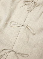 Aritzia Tybee Linen Blouse-Undyed Ecru