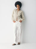 Aritzia Tybee Linen Blouse-Undyed Ecru