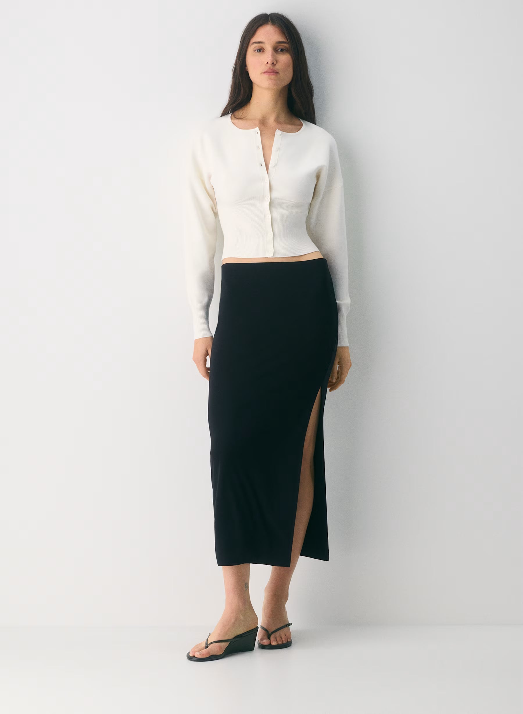 Aritzia Golightly Cardigan - Wonder Yarn -  Light Birch