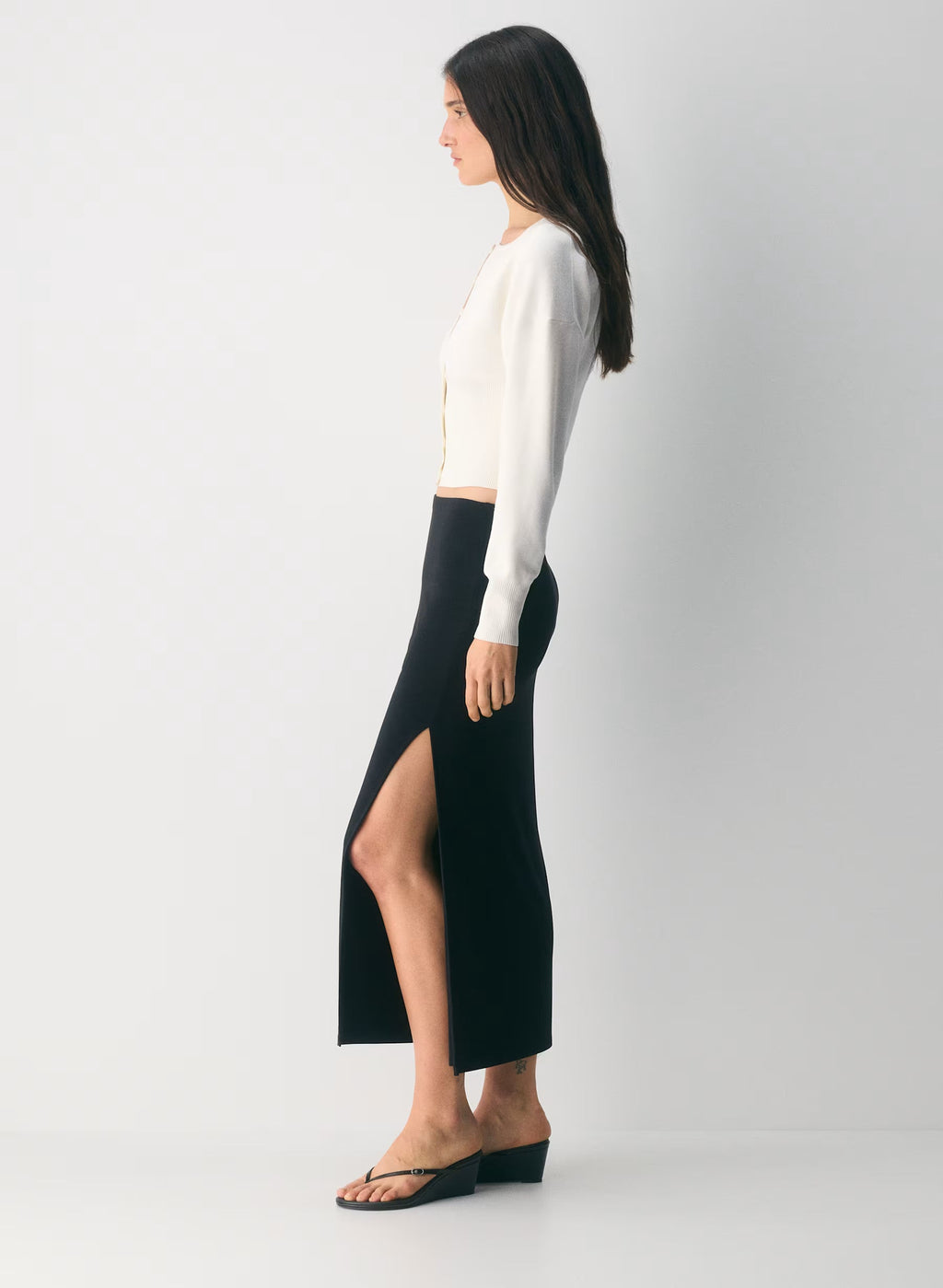 Aritzia Golightly Cardigan - Wonder Yarn -  Light Birch