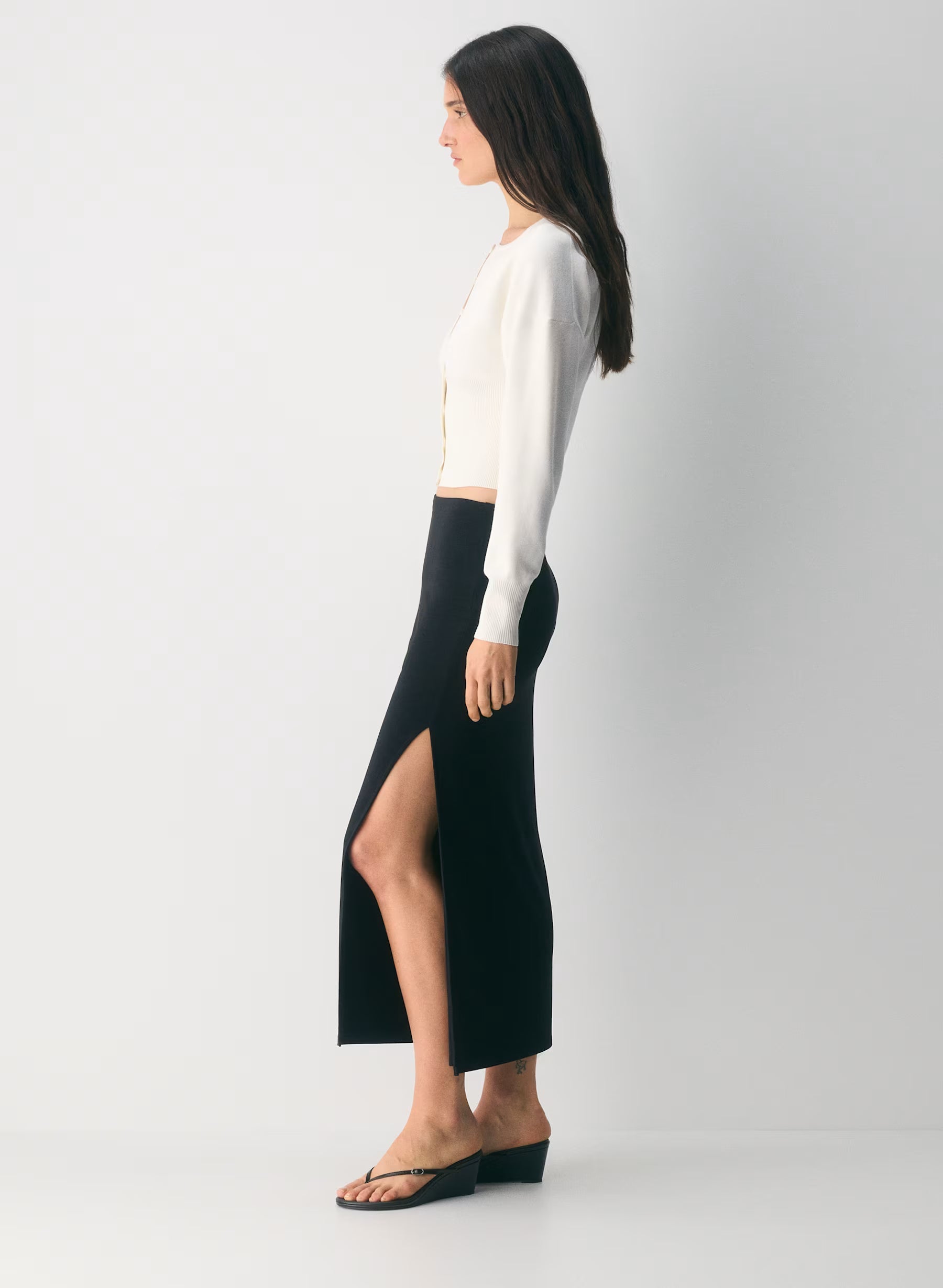 Aritzia Golightly Cardigan - Wonder Yarn -  Light Birch