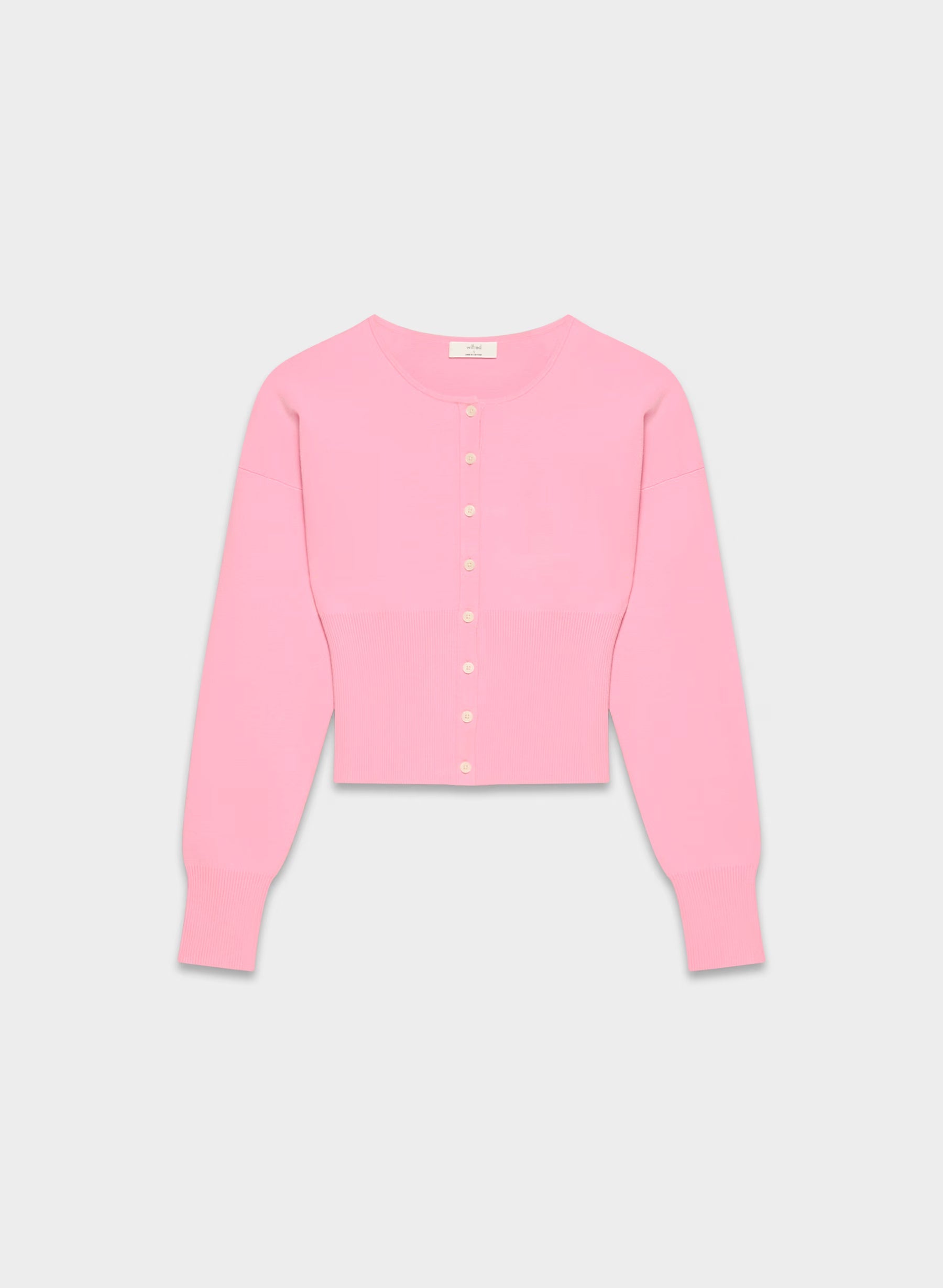 Aritzia Golightly Cardigan - Wonder Yarn - Jellybean Pink