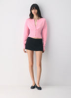 Aritzia Golightly Cardigan - Wonder Yarn - Jellybean Pink
