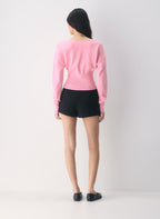 Aritzia Golightly Cardigan - Wonder Yarn - Jellybean Pink
