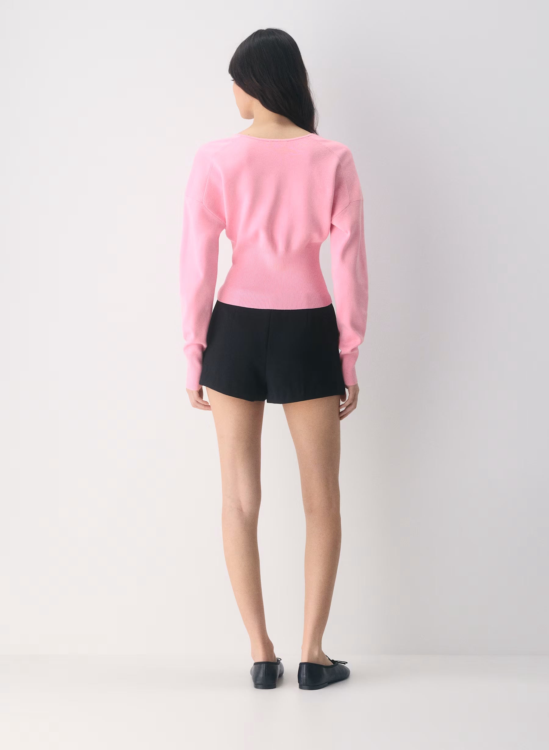 Aritzia Golightly Cardigan - Wonder Yarn - Jellybean Pink