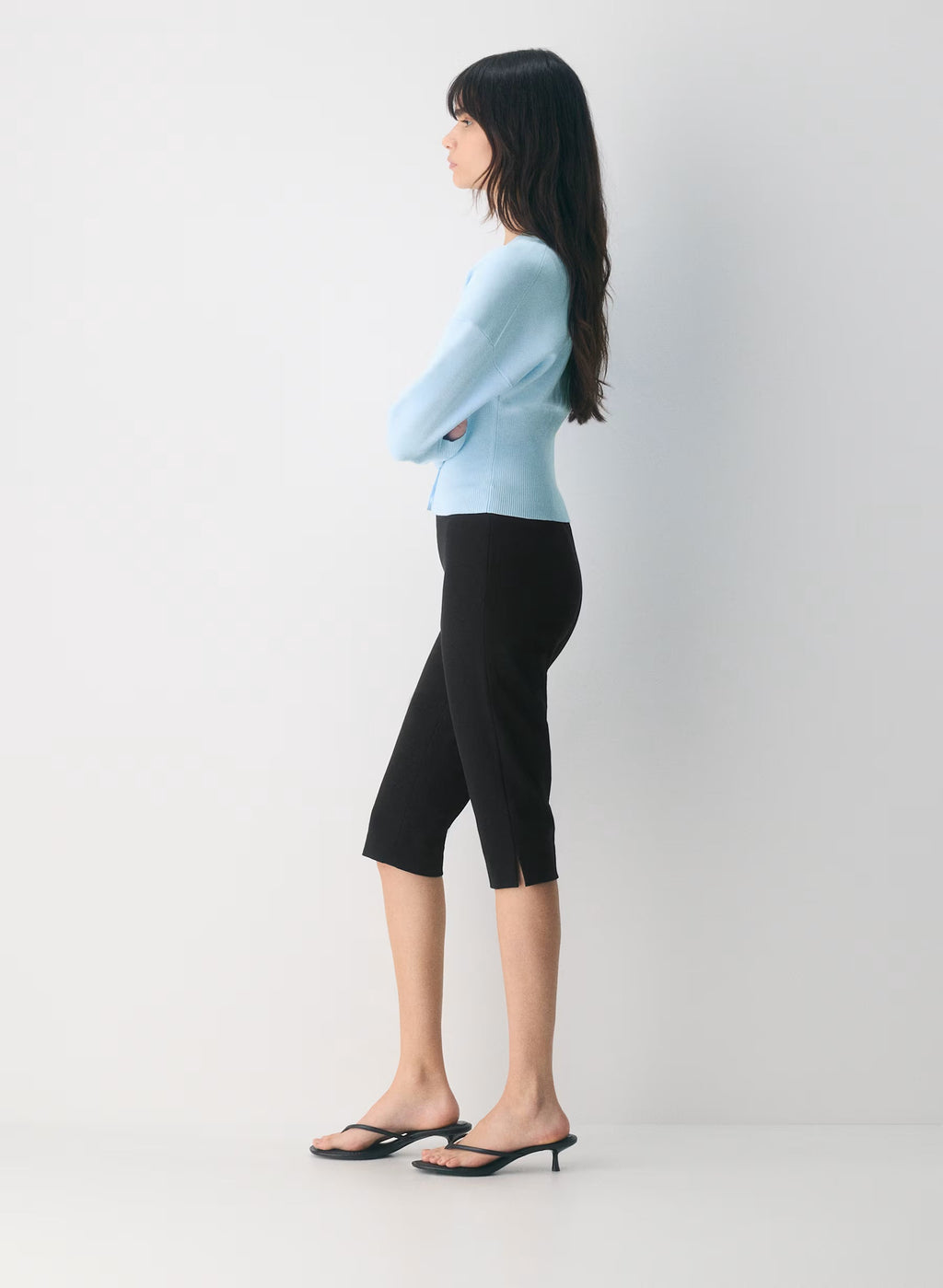 Aritzia Golightly Cardigan - Wonder Yarn- Villa Blue