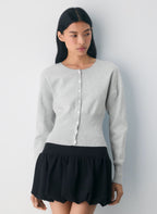 Aritzia Golightly Cardigan - Wonder Yarn - Heather Chrome