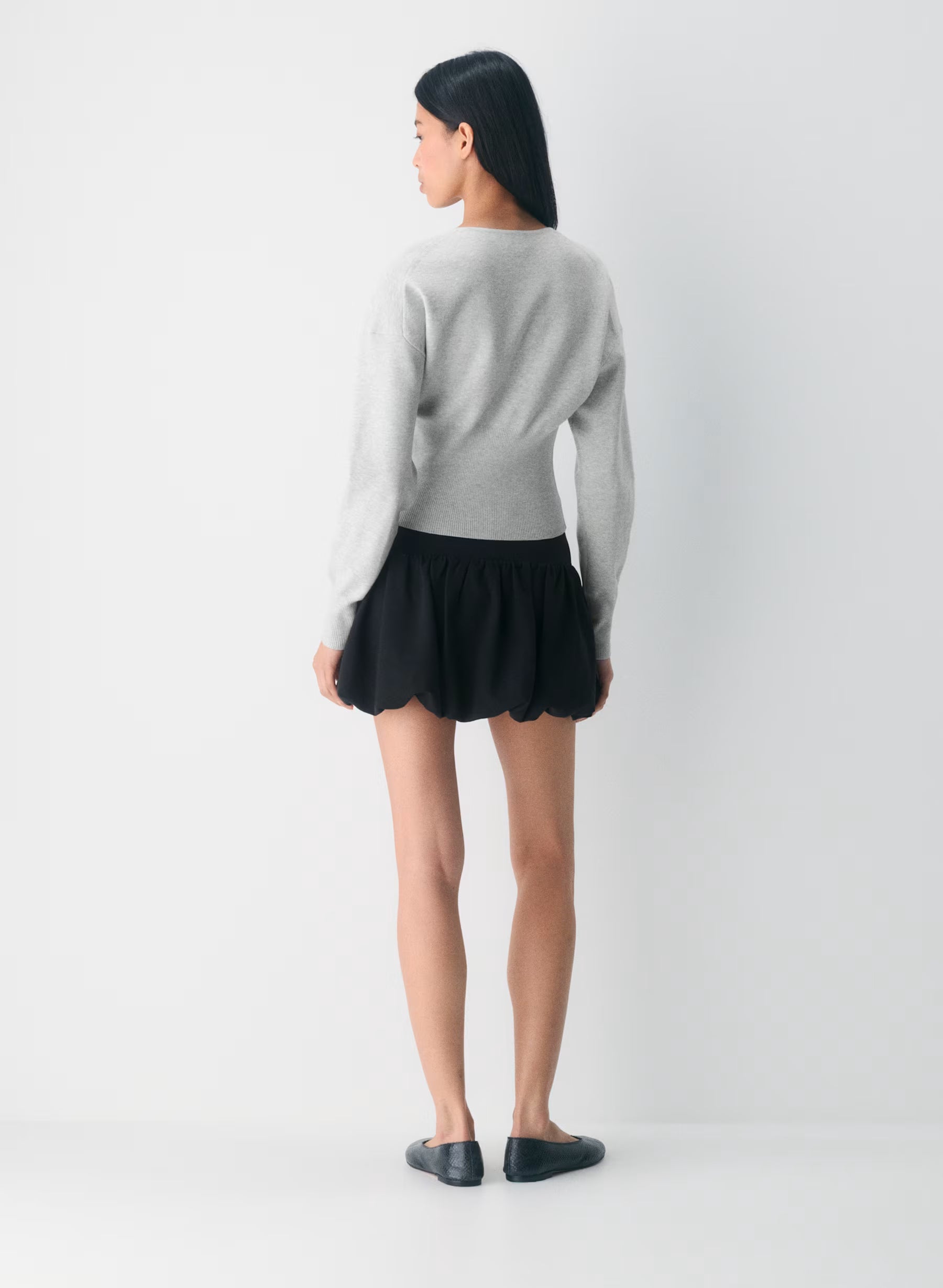 Aritzia Golightly Cardigan - Wonder Yarn - Heather Chrome
