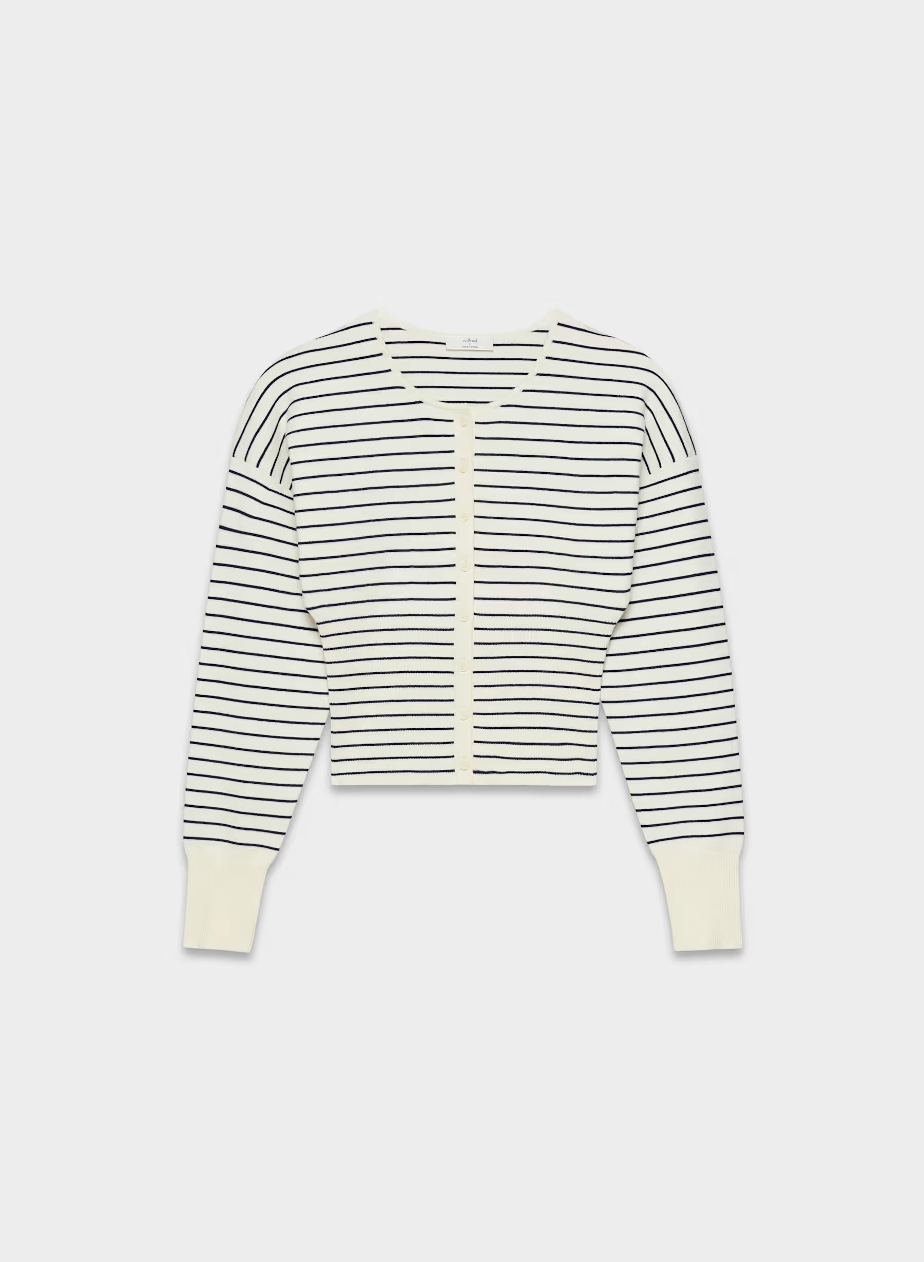 Aritzia Golightly Cardigan - Wonder Yarn -lt birch/Admiral