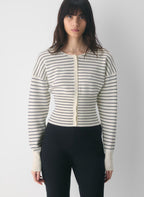 Aritzia Golightly Cardigan - Wonder Yarn -lt birch/Admiral