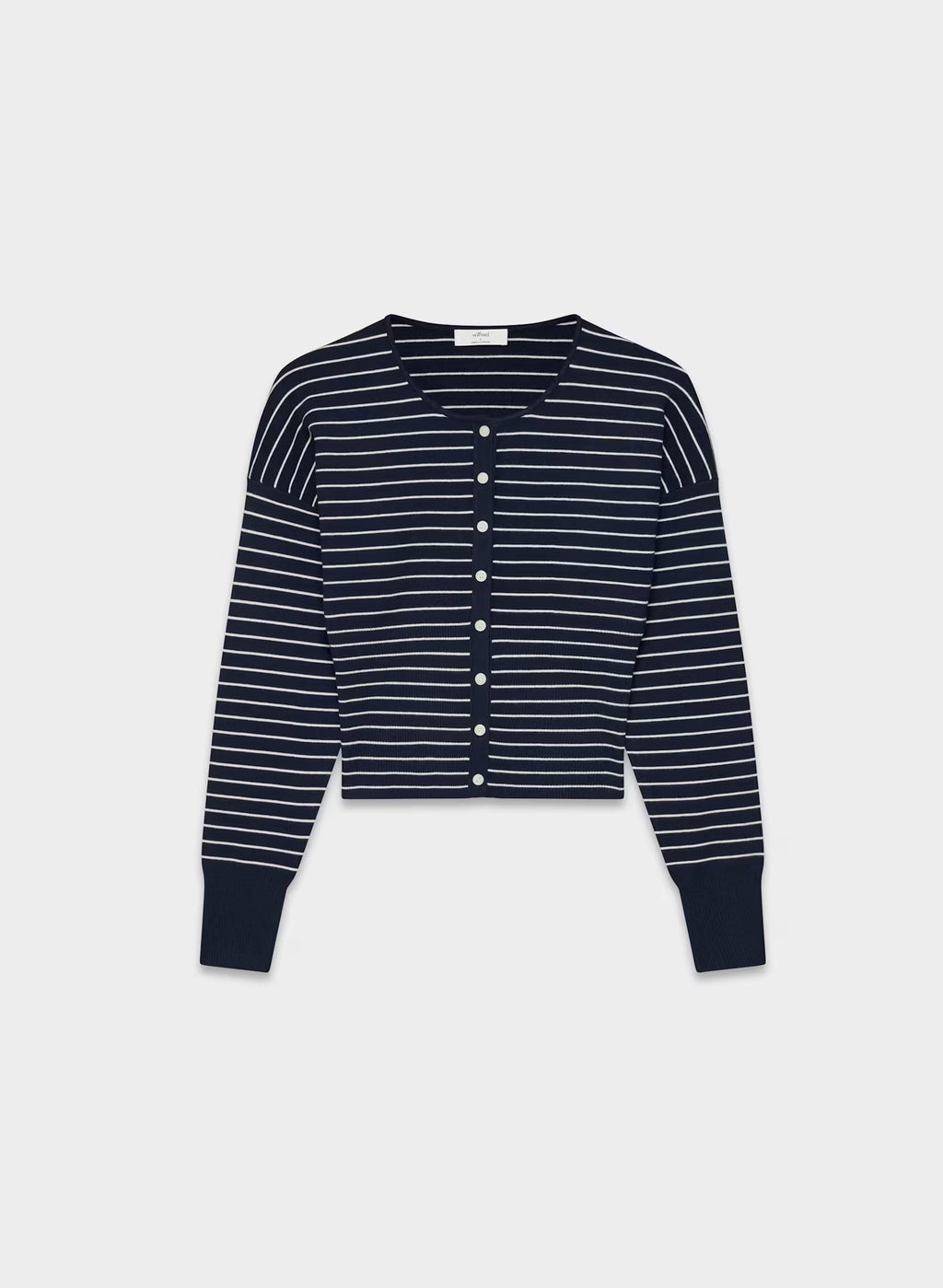 Aritzia Golightly Cardigan - Wonder Yarn -Admiral/ light birch