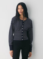Aritzia Golightly Cardigan - Wonder Yarn -Admiral/ light birch