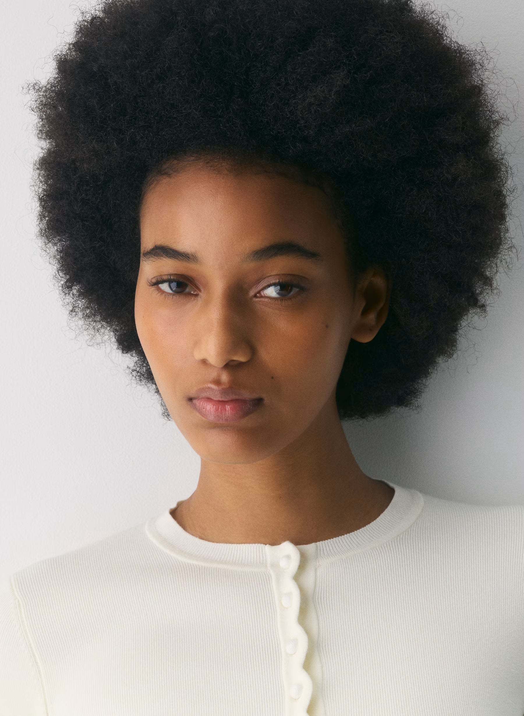 Aritzia Shelly Cardigan - Wonder Yarn- Essential Colours — light birch