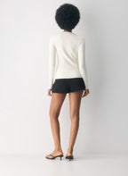 Aritzia Shelly Cardigan - Wonder Yarn-Limited Edition — Matte Pearl