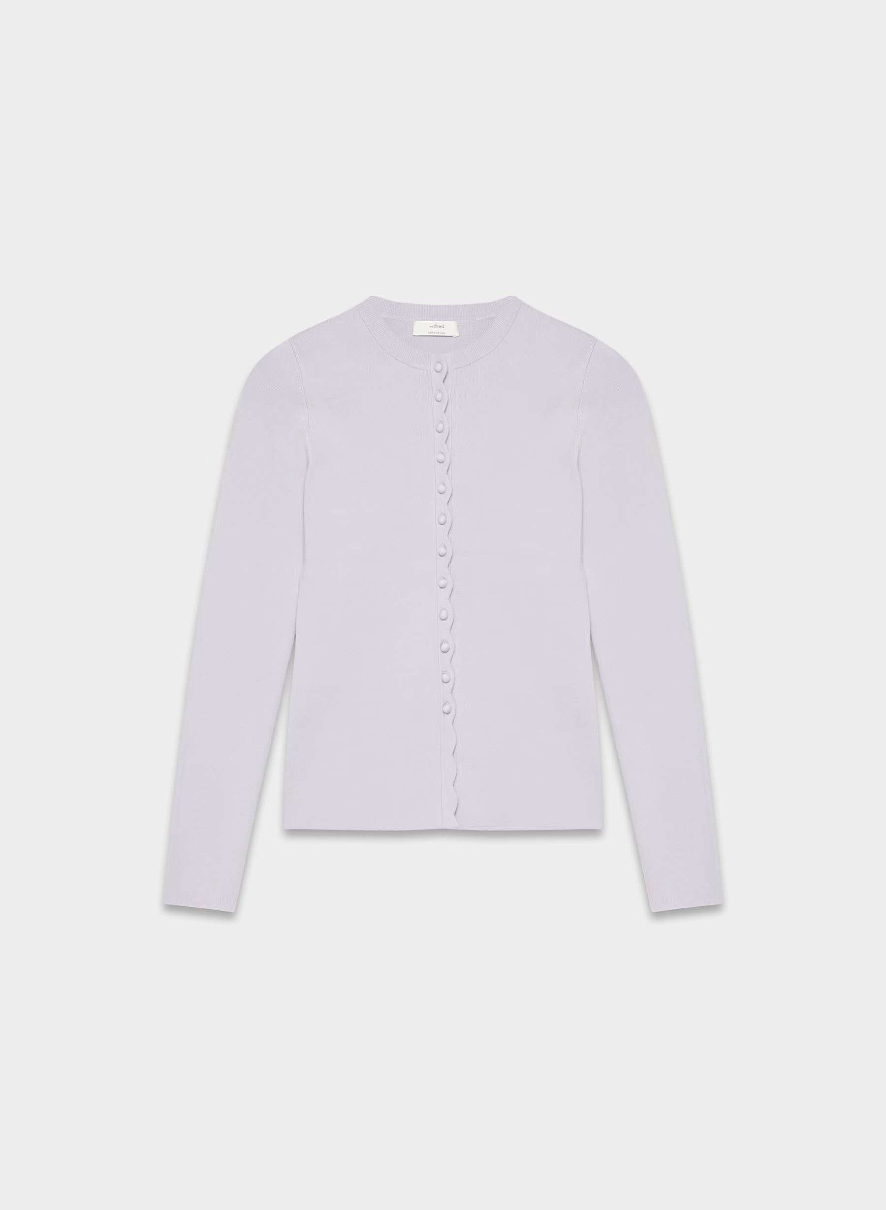 Aritzia Shelly Cardigan - Wonder Yarn-Essential Colours — Wildflower lilac