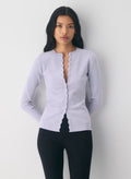 Aritzia Shelly Cardigan - Wonder Yarn-Essential Colours — Wildflower lilac