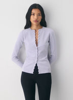 Aritzia Shelly Cardigan - Wonder Yarn-Essential Colours — Wildflower lilac
