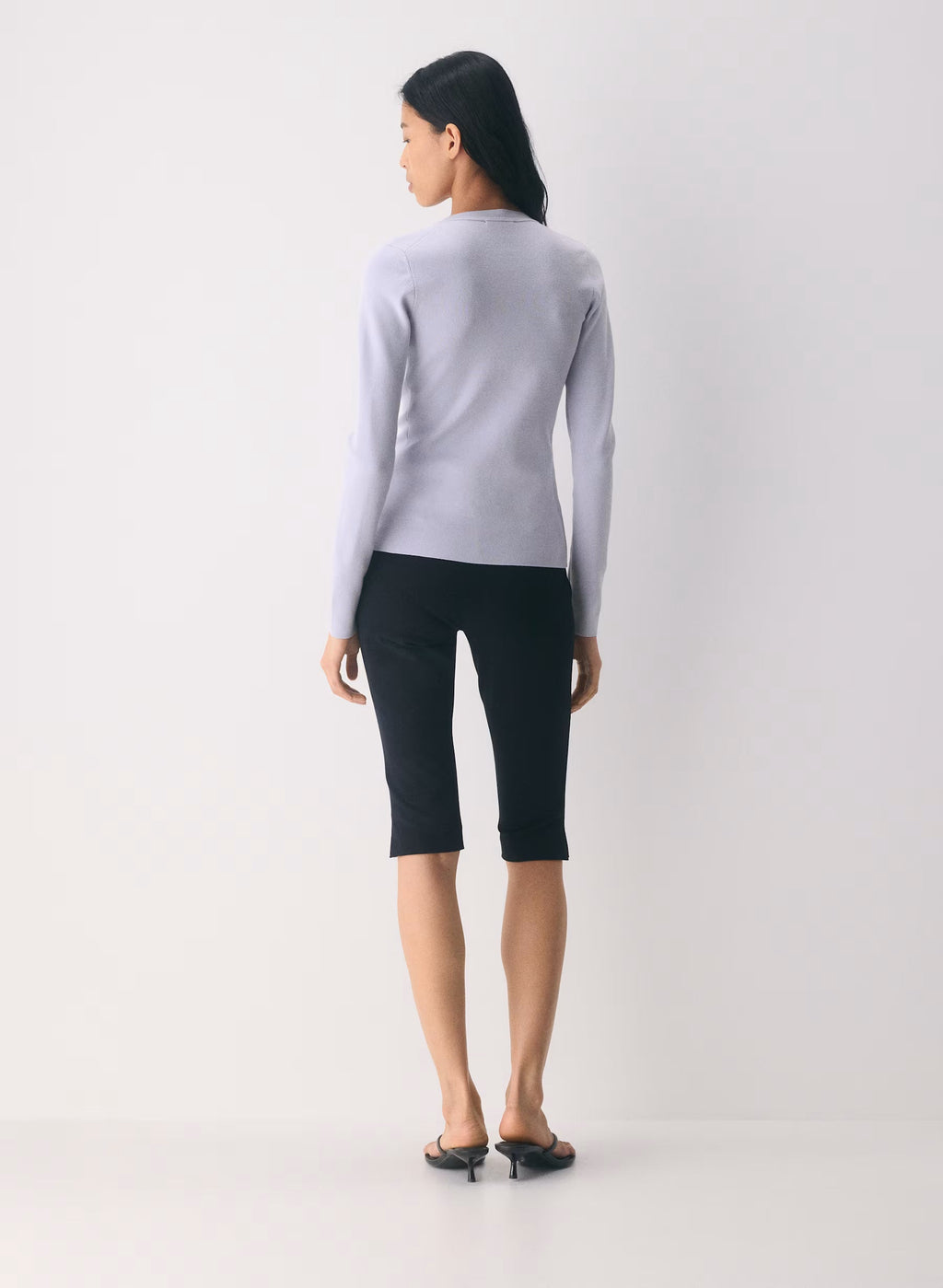 Aritzia Shelly Cardigan - Wonder Yarn-Essential Colours — Wildflower lilac