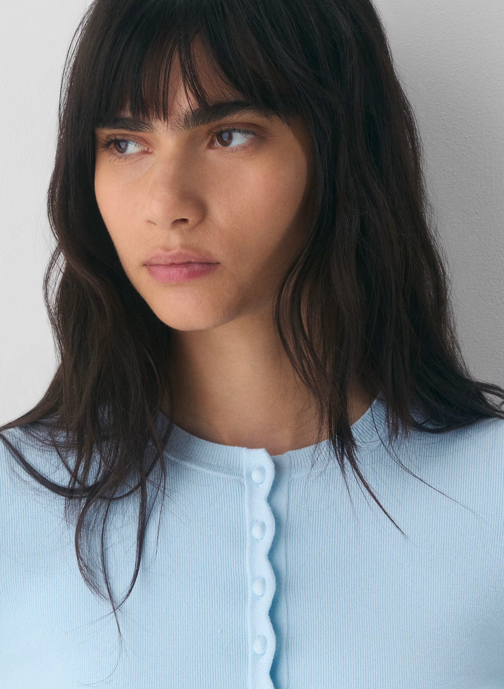Aritzia Shelly Cardigan - Wonder Yarn-Essential Colours — villa blue
