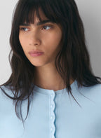 Aritzia Shelly Cardigan - Wonder Yarn-Essential Colours — villa blue