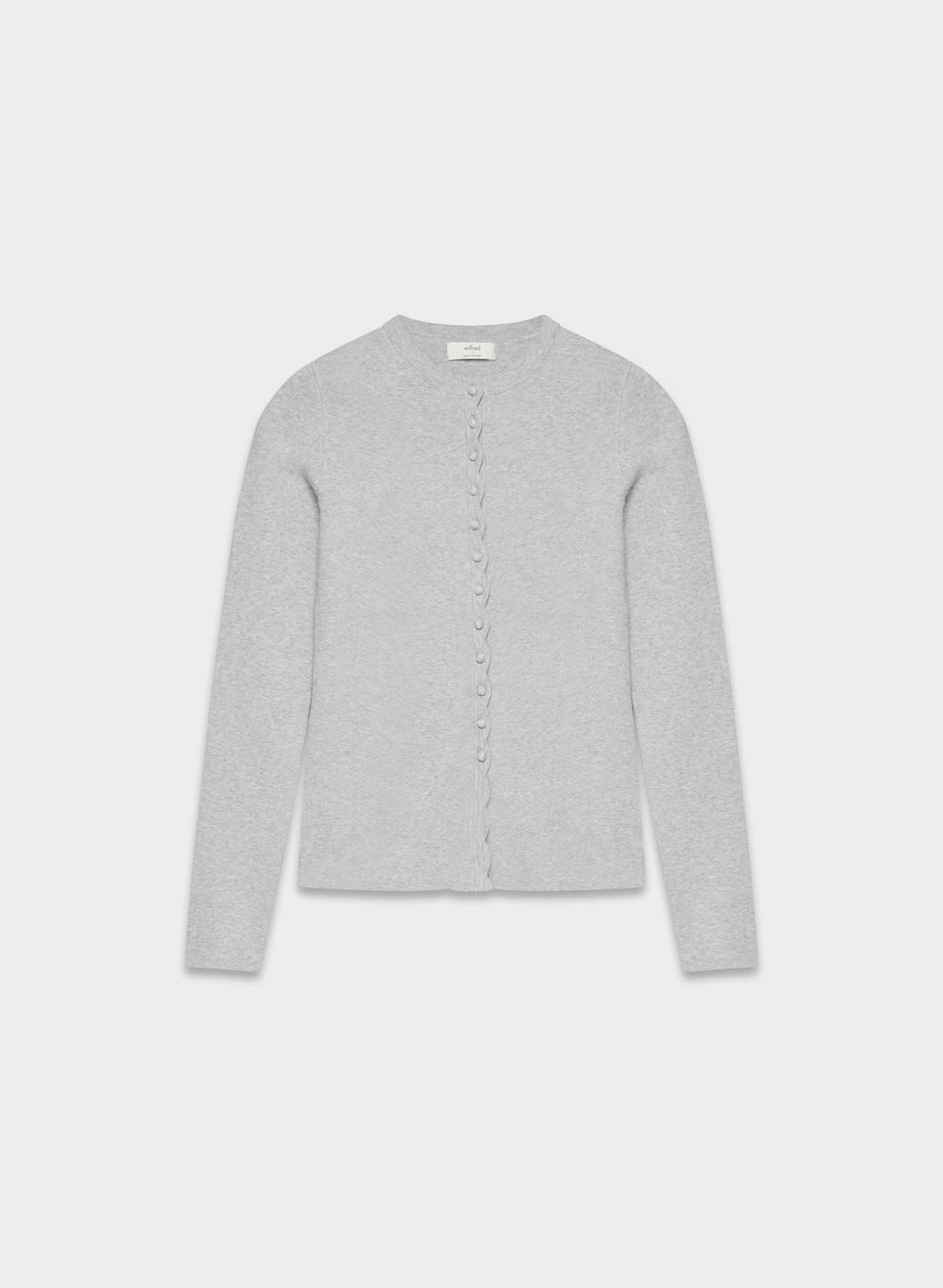 Aritzia Shelly Cardigan - Wonder Yarn-Essential Colours —Heather Chrome