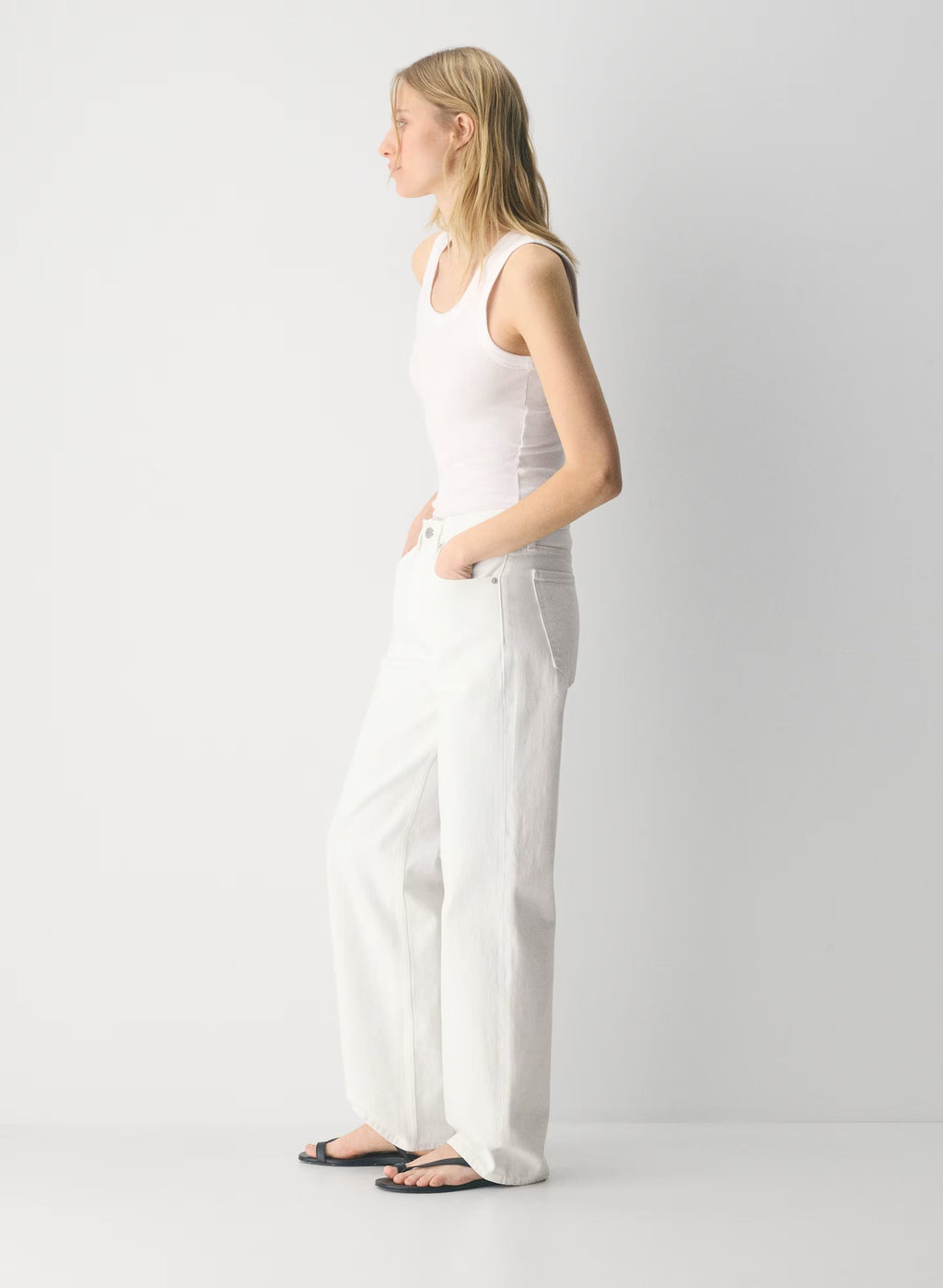 Aritzia Denim Forum The '90s Iggy Lo-Rise Baggy Jean-a little White lie