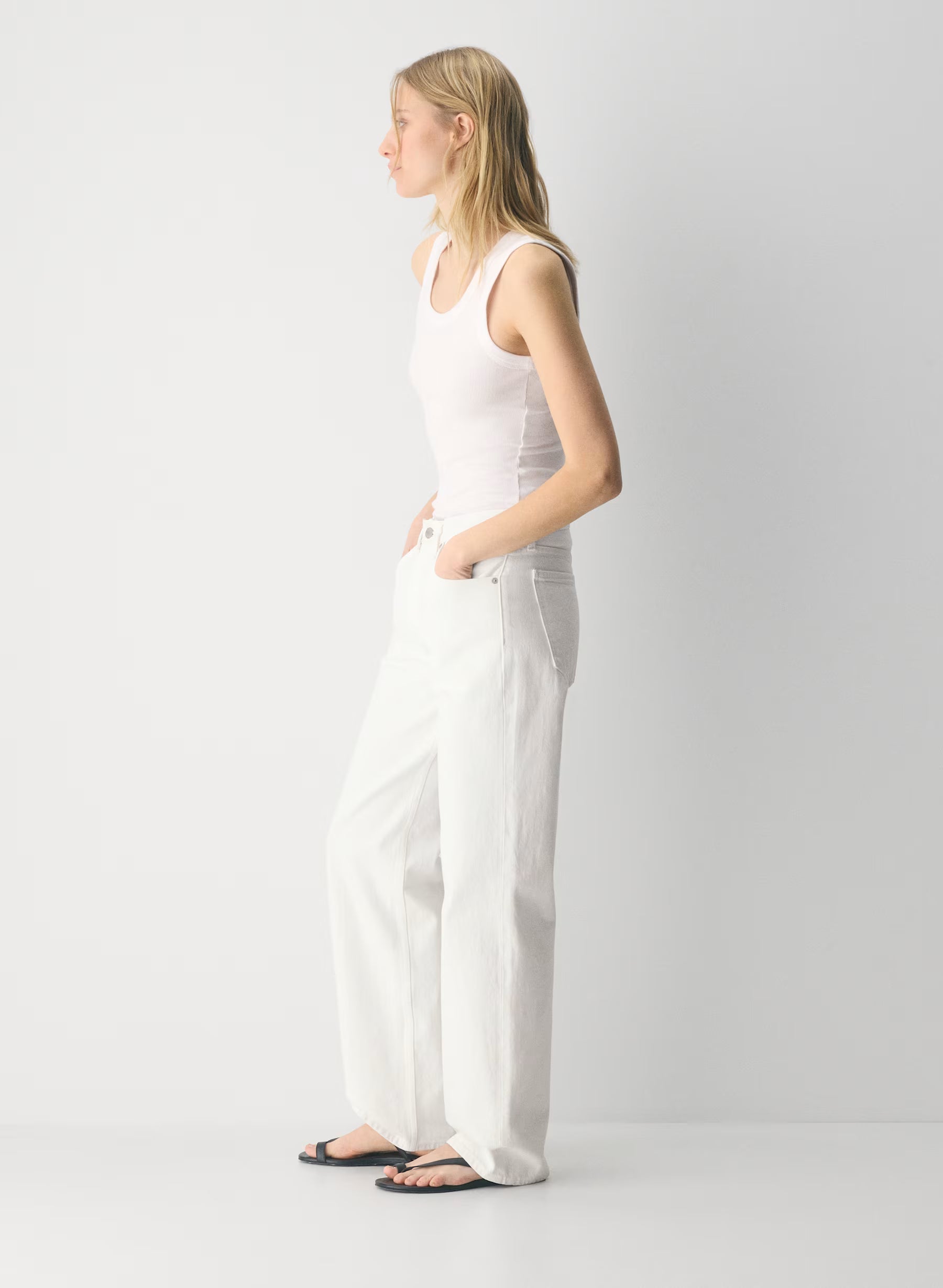 Aritzia Denim Forum The '90s Iggy Lo-Rise Baggy Jean-a little White lie