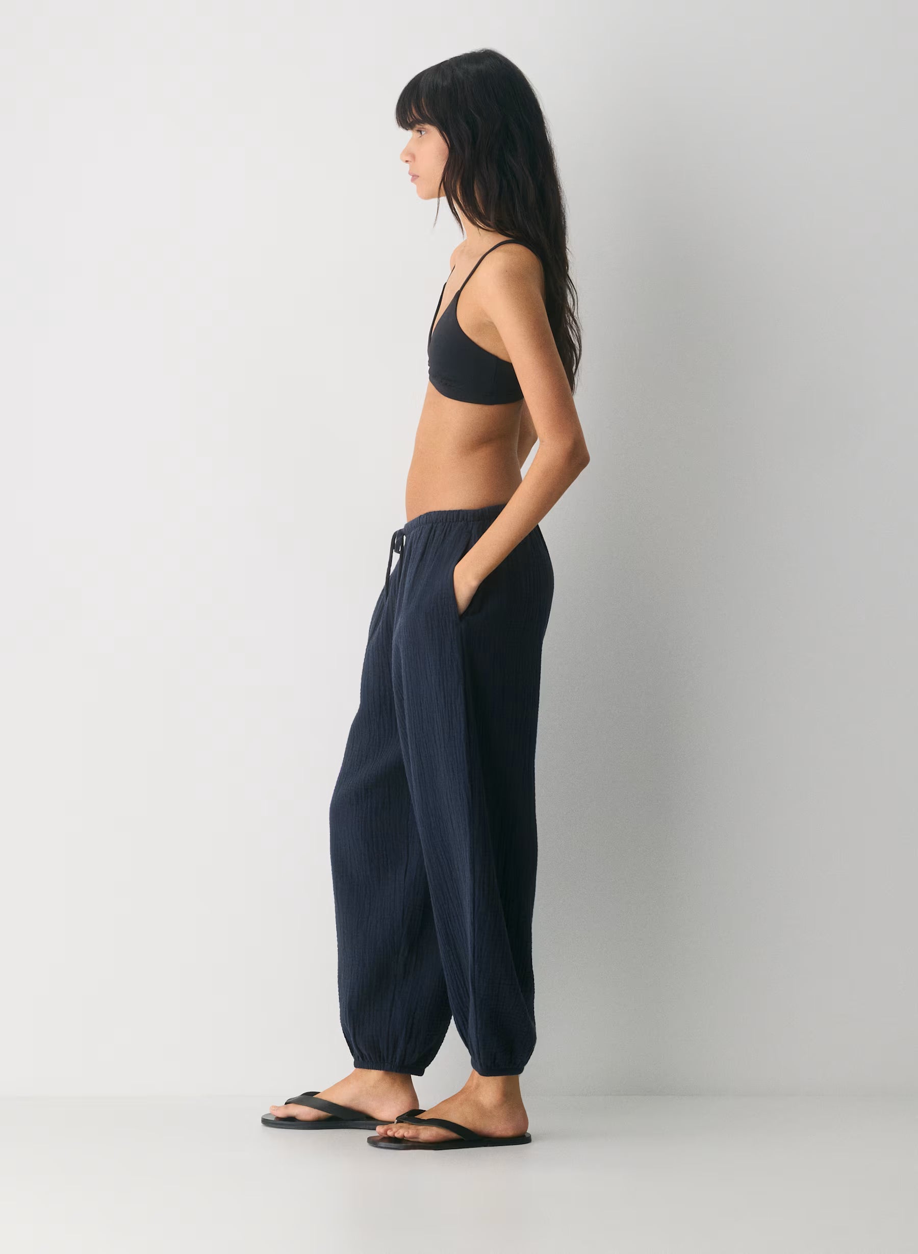 Aritzia AirPlush Cotton™ Sidepath Balloon Pant-Admiral