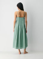Aritzia Casbah Linen Dress-Goddess Sage